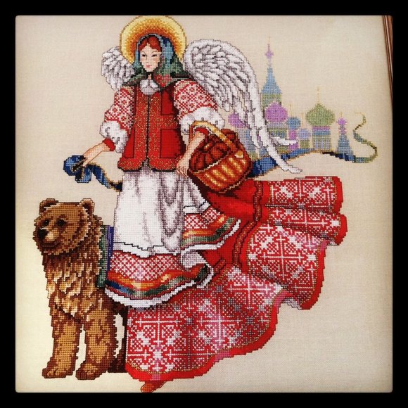Russian Angel Cross Stitch Pattern #3726 By Barbara Baatz Cross Stitch Masterpie - Picture 2 of 5